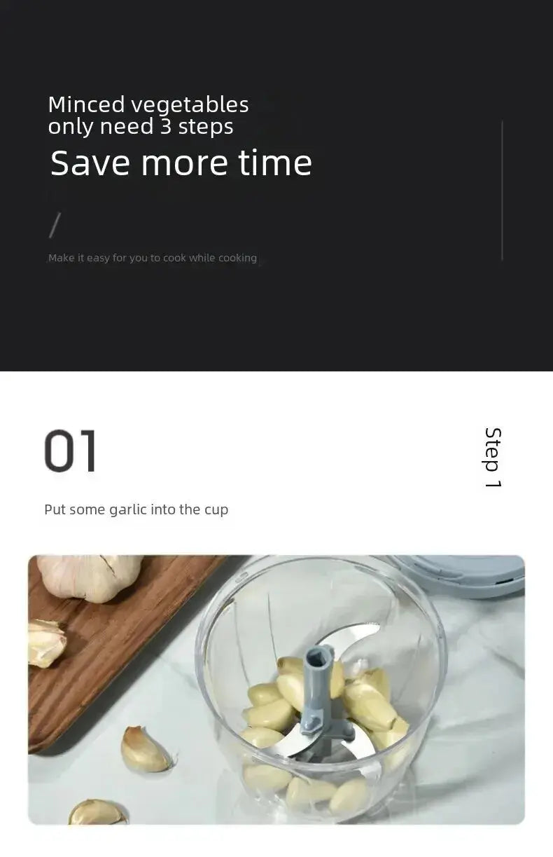 Home Kitchen Manual Ginger Grinder Garlic Mud Splasher Multifunctional Vegetable Cutter Handheld Meat Grinder Modern Minimalist Best Products Online