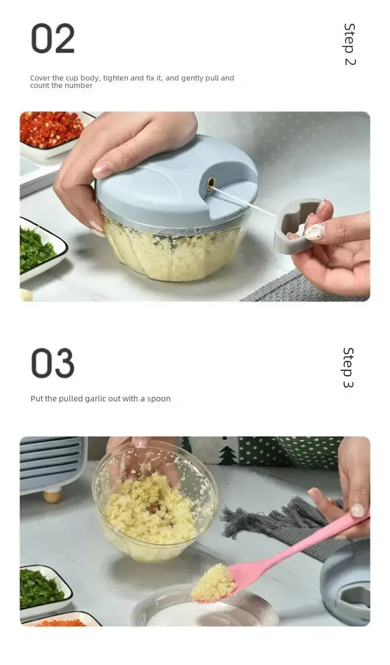 Home Kitchen Manual Ginger Grinder Garlic Mud Splasher Multifunctional Vegetable Cutter Handheld Meat Grinder Modern Minimalist Best Products Online