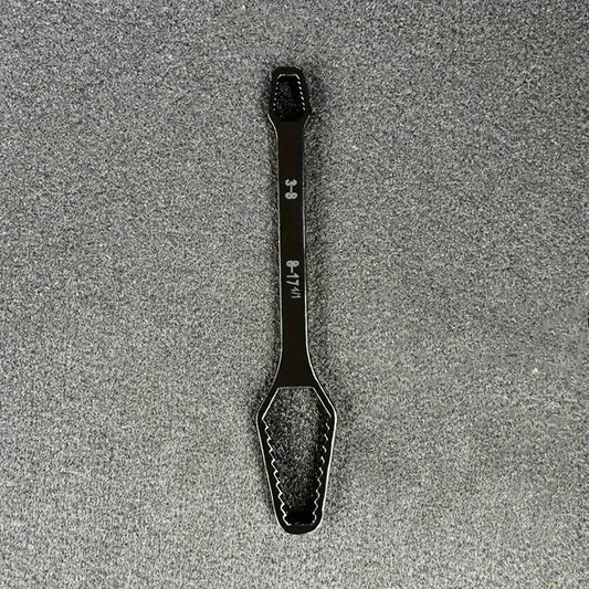 1pc Multi functional black 150mm long T-shaped wrench, adjustable self tightening double head wrench, portable manual tool for a Best Products Online