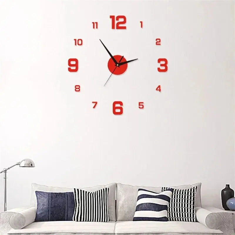 Luminous Digital Clock DIY Stereoscopic Wall Clock Silent Clock Living Room Bedroom Wall Clock Home Decorations Best Products Online