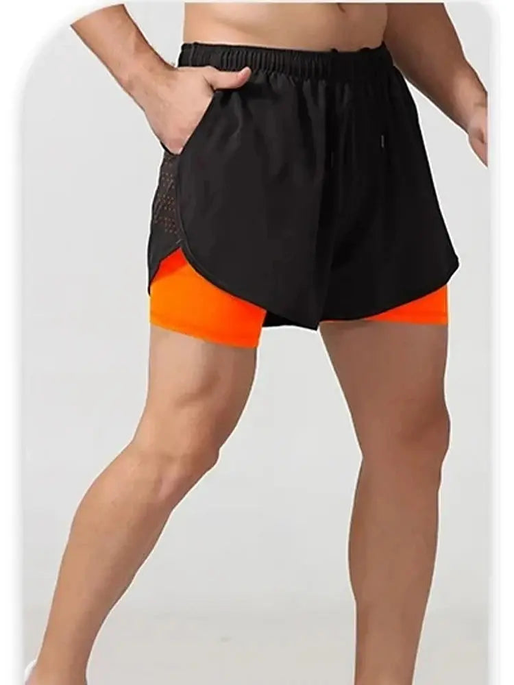 Men's Running Shorts 2025 New Release Gym Fitness 2-in-1 Exercise Summer Quick Dry Trendy Personalized Running Shorts Best Products Online