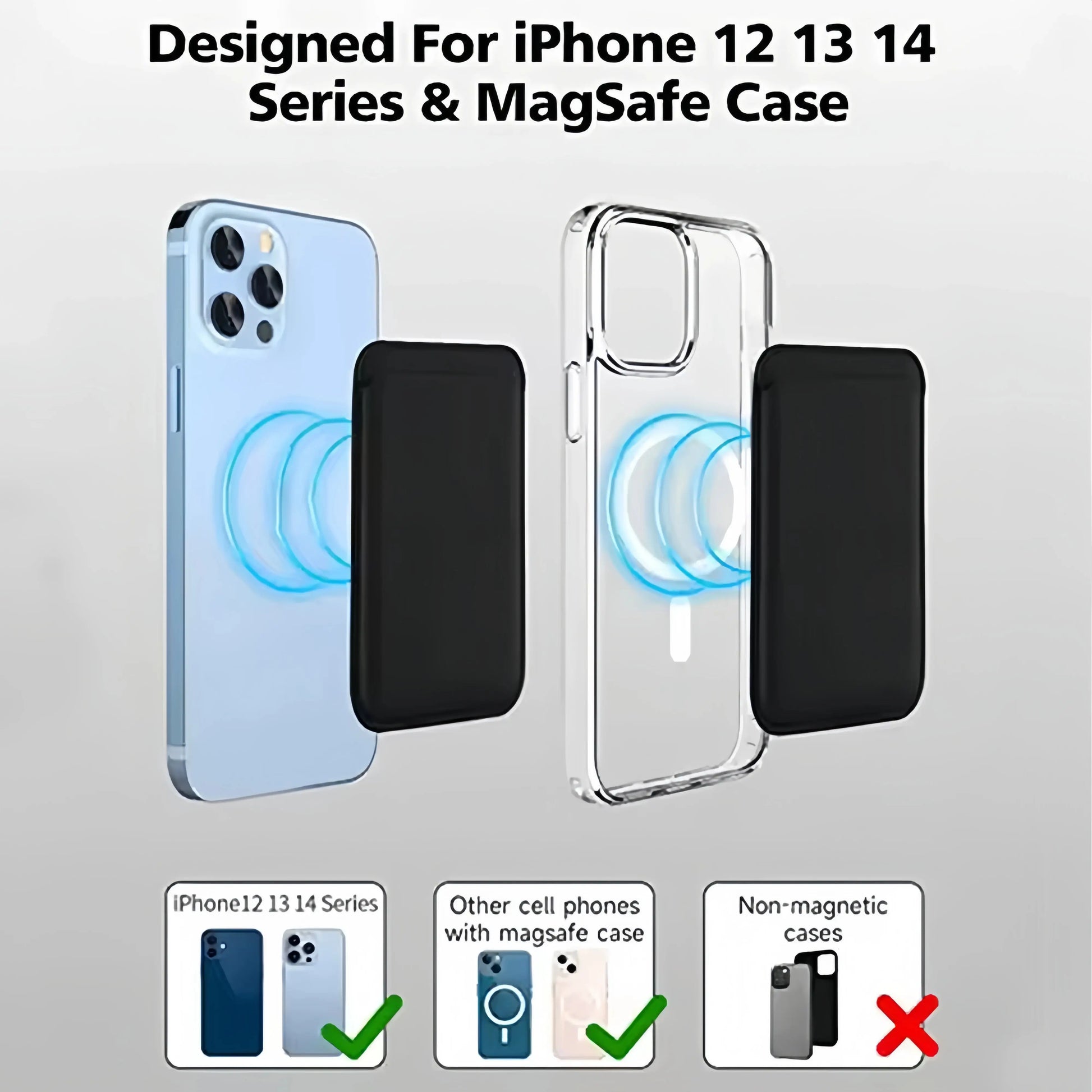 Leather Wallet Case Holder For iPhone 16 Pro Max Magsafe Magnetic Wallet Leather Compatible For iPhone 15 14 13 12  Accessories Best Products Online