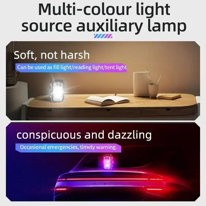 Mini LED Keychain Light Portable Magnetic EDC Flashlight Outdoor Camping Fishing Emergency Work Hat Clip Lamp With FingertipGyro Best Products Online