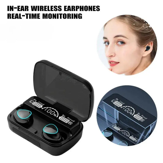 Original M10 Headphones Bluetooth Wireless Earpods Sports Stereo Noise Canceling Headphone Microphone Speaker Caixa De Som Gamer Best Products Online