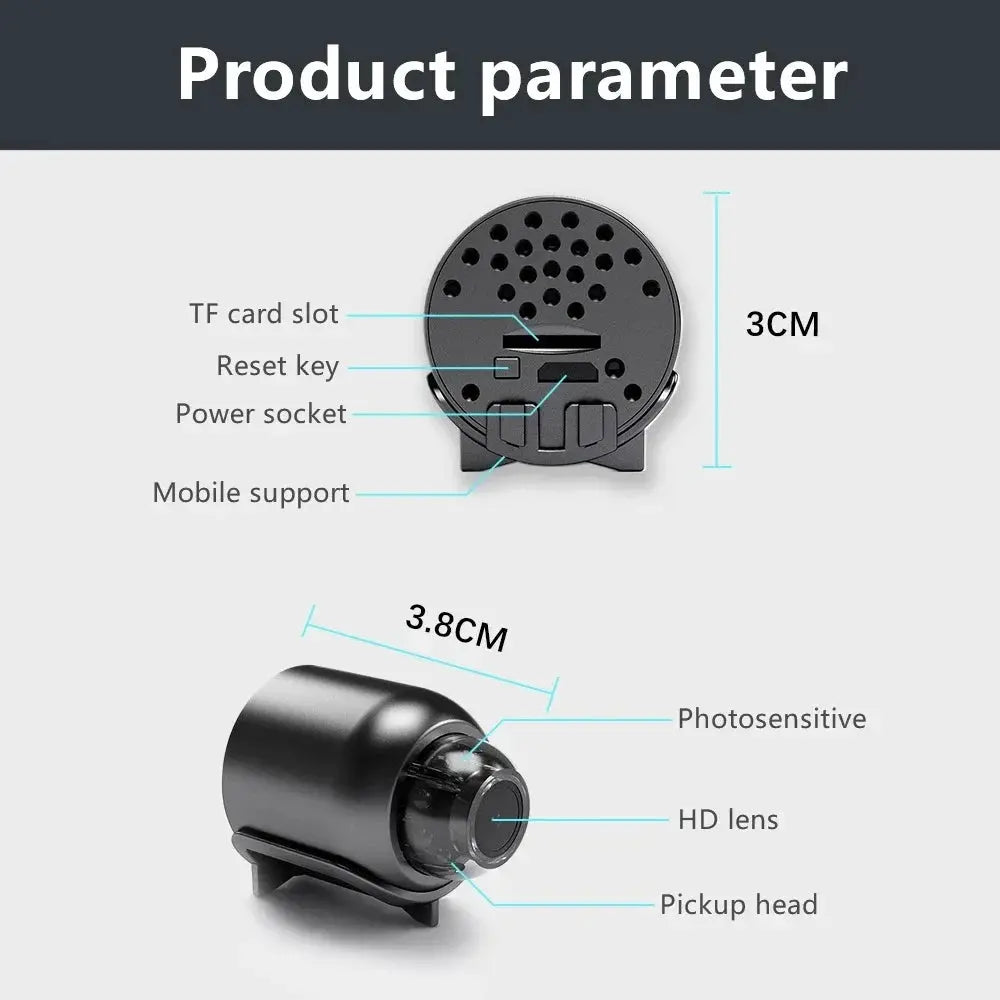 1080P HD Wireless WiFi Mini Camera Baby Monitor Indoor Security Surveillance Night Vision IP Cam Video Recorder Safety Camcorder Best Products Online