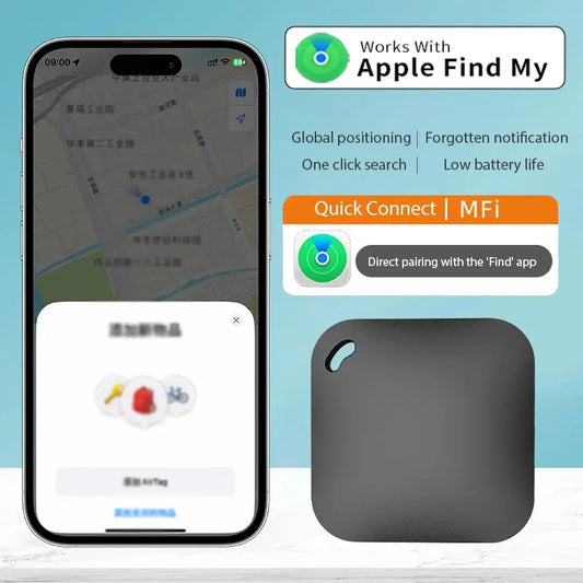 Smart Bluetooth GPS Tracker Work with Apple Find My APP ITag Anti Lost Reminder Device MFI Rated Locator Car Key Pet Kids Finder Best Products Online