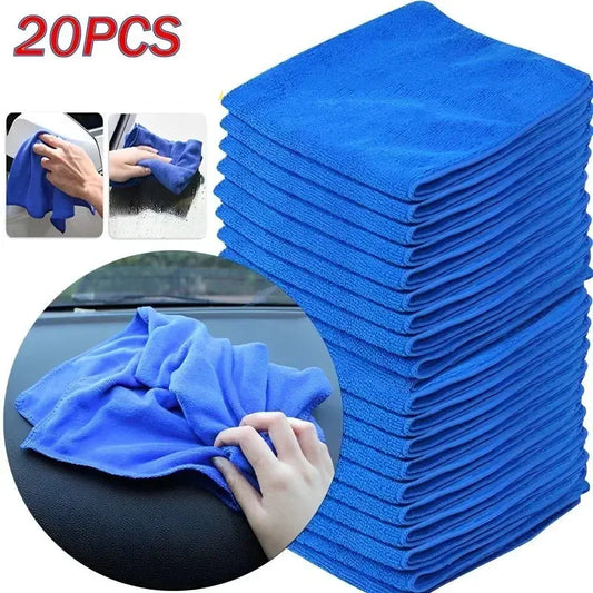 1-20Pcs Microfiber Towels Car Wash Drying Cloth Towel Household Cleaning Cloths Auto Detailing Polishing Cloth Home Clean Tools Best Products Online