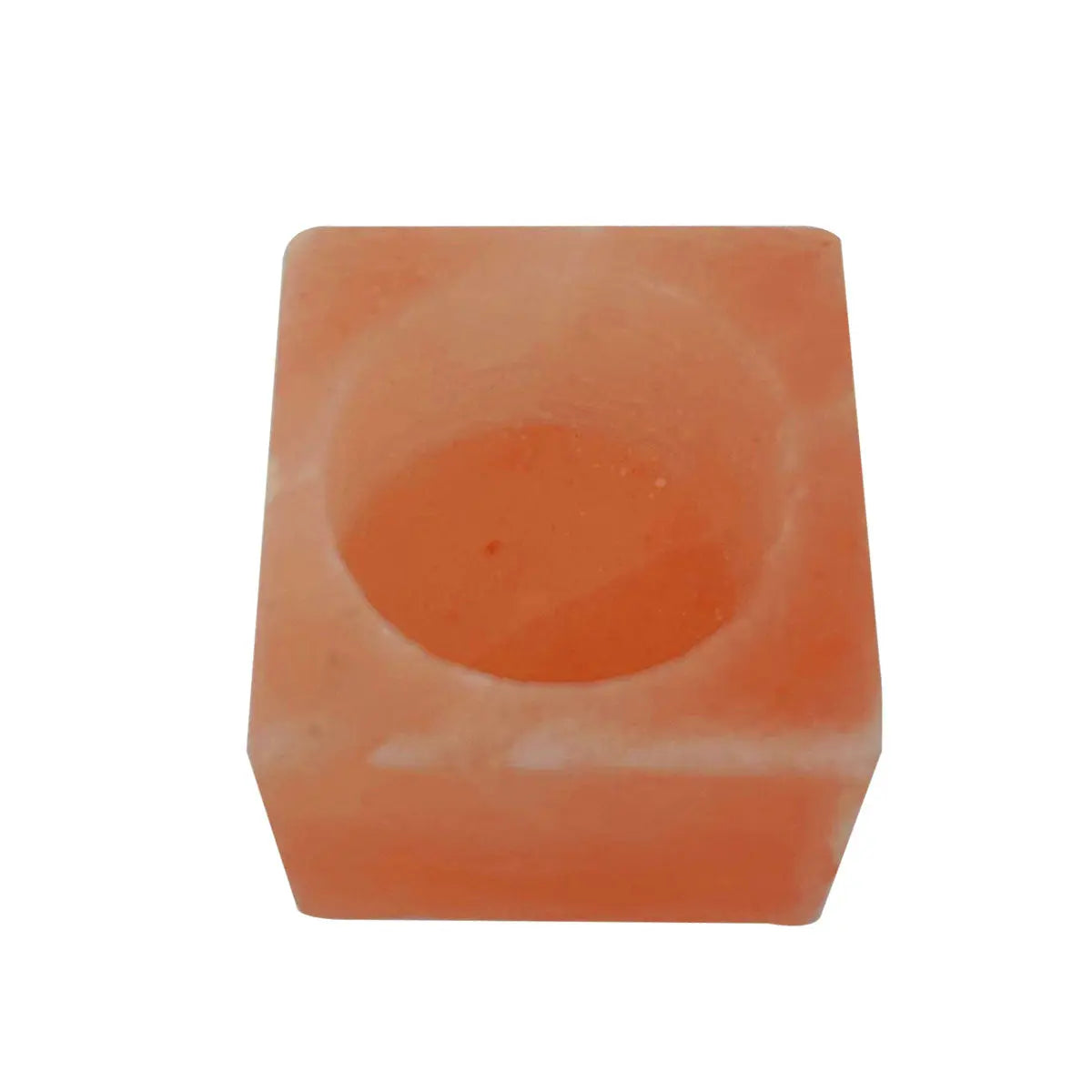 Himalayan Pink Salt Tea Light Holder by Pride of India – Salt Candle Holder – Room Décor Item – Great for Creating an Ambiance – Ideal for Home & Spa Uses – Natural Shape DC-Pride India Brands