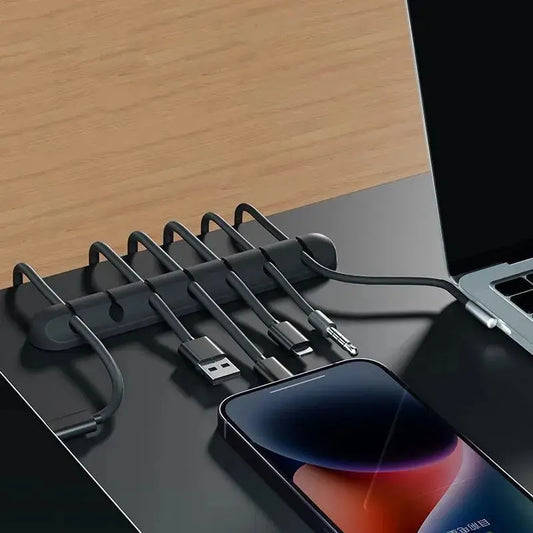 5/7-hole Data Cable Organizer, Desktop Charging Cable Storage Protector, Mouse Cable, Headphone Winding Device, Fixing Clipp Best Products Online
