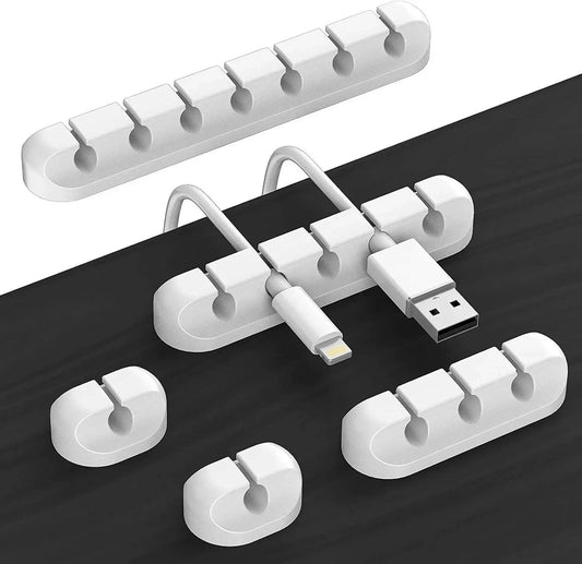 Cable Cord Wire Organizer Silicone USB Cable Winder Management Clips Self Adhesive for Mouse Keyboard Headset For iPhone Huawei Best Products Online