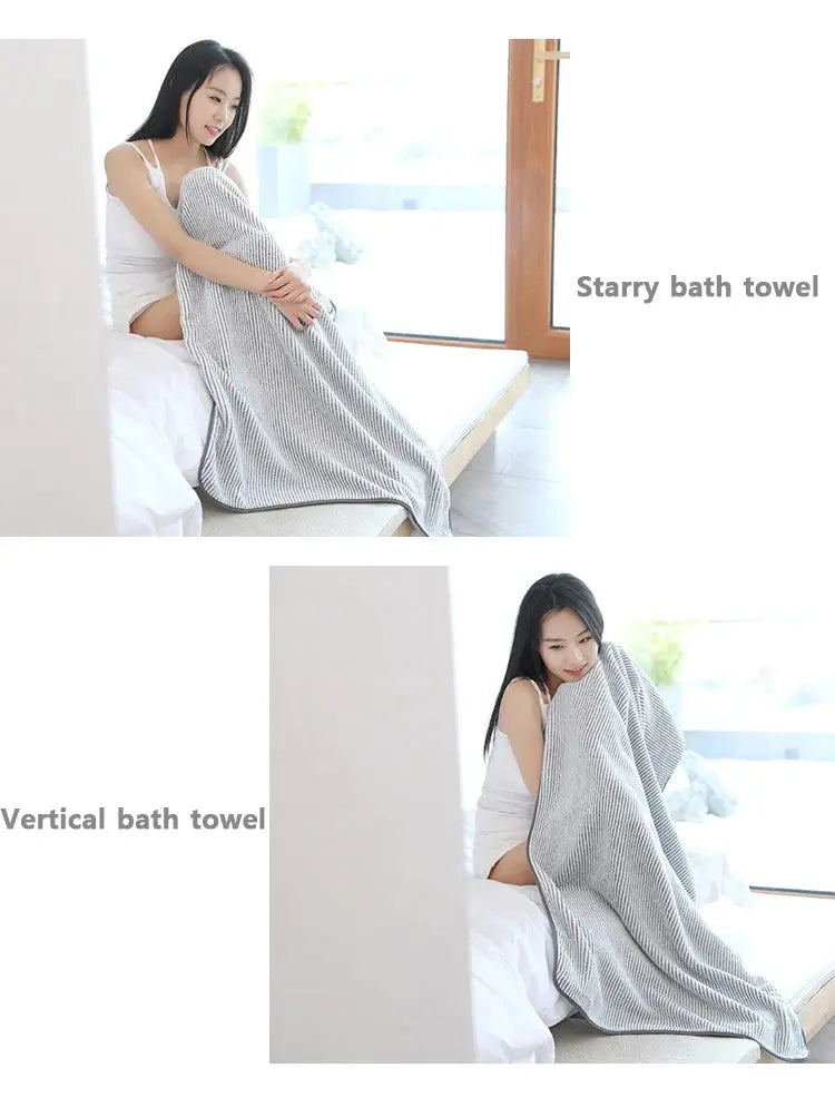1PCS Thickened Bath Towels for The Body Microfiber Towel for Gym Sports Shower Robe for Spa Beath Home Best Products Online