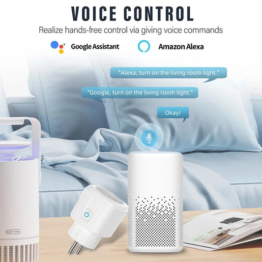 Tuya WiFi/ZigBee Smart Plug EU Socket Outlet 16A/20A Power Monitor Timer Remote Voice Control Alexa Google Home Smart Life APP