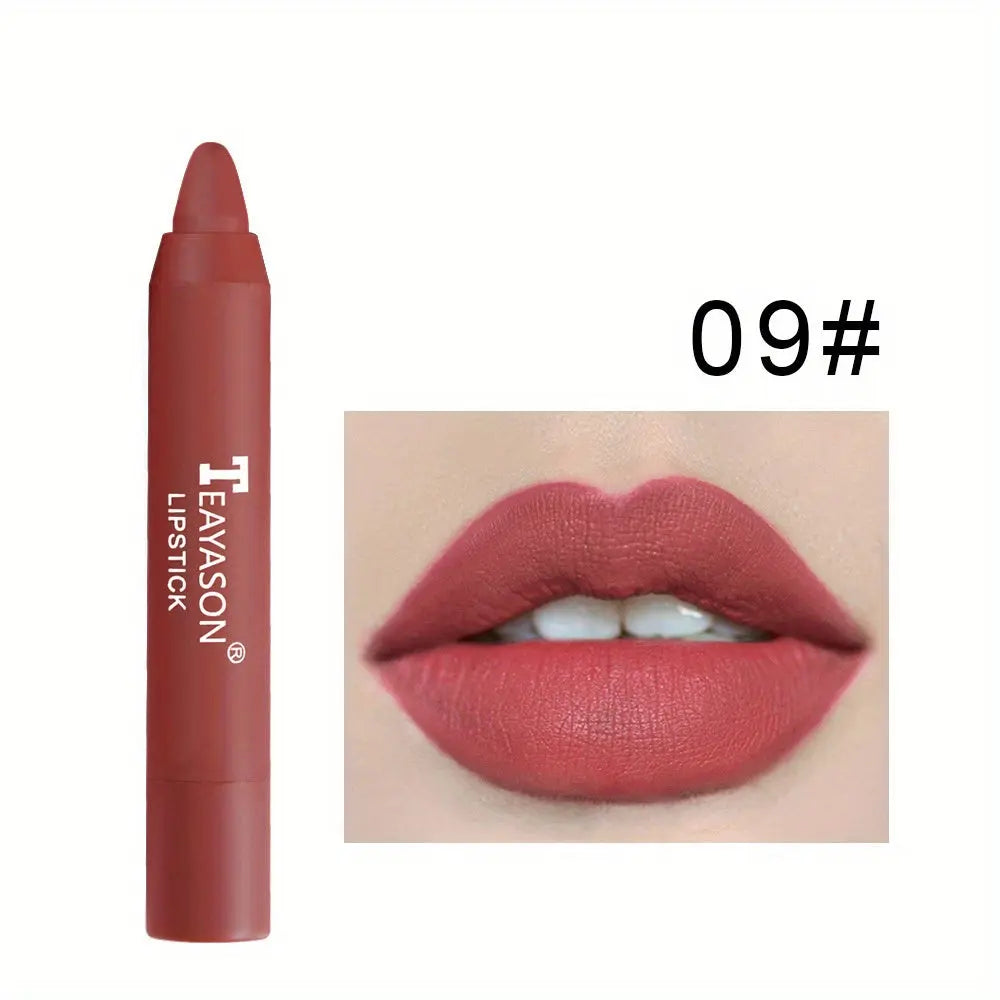 12 Colors Matte Moisturizing Lipstick Crayons - Vibrant Lipstick for Smooth, Long-Lasting, Waterproof Finish - Perfect Valentine's Day Gift for Her Best Products Online