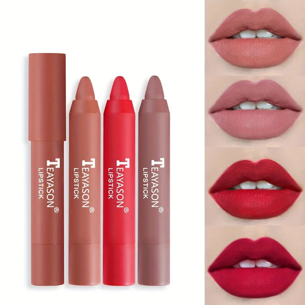 12 Colors Matte Moisturizing Lipstick Crayons - Vibrant Lipstick for Smooth, Long-Lasting, Waterproof Finish - Perfect Valentine's Day Gift for Her Best Products Online