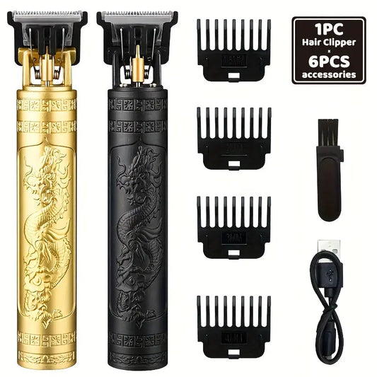 Professional Hair Clippers And Beard Trimmer Set, Cordless USB Rechargeable Electric Haircut Kit, with Sharp Blade, ≤36V Operating Voltage, with 4 Guide Combs, for Men'S Grooming Best Products Online