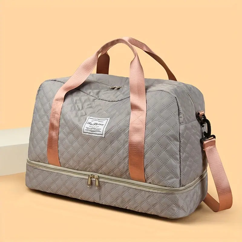 [Luxury Travel Bag] Extra Large Luxury Women's Gym Duffel Travel Bag | Multifunctional with Wet/Dry Separation, Convenient Side Pockets, and Independent Shoe Compartment - Lightweight Maternity Bag Storage Bag for Short Trip Best Products Online