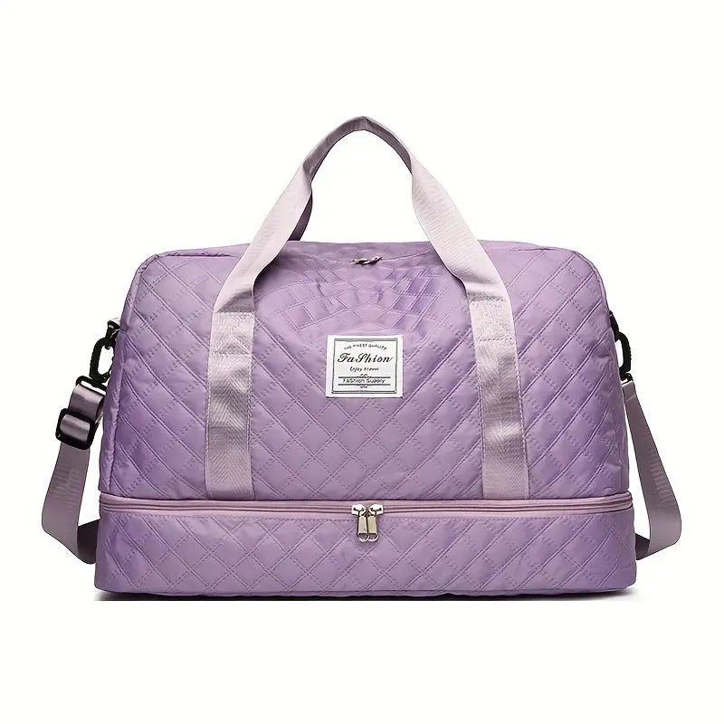 [Luxury Travel Bag] Extra Large Luxury Women's Gym Duffel Travel Bag | Multifunctional with Wet/Dry Separation, Convenient Side Pockets, and Independent Shoe Compartment - Lightweight Maternity Bag Storage Bag for Short Trip Best Products Online