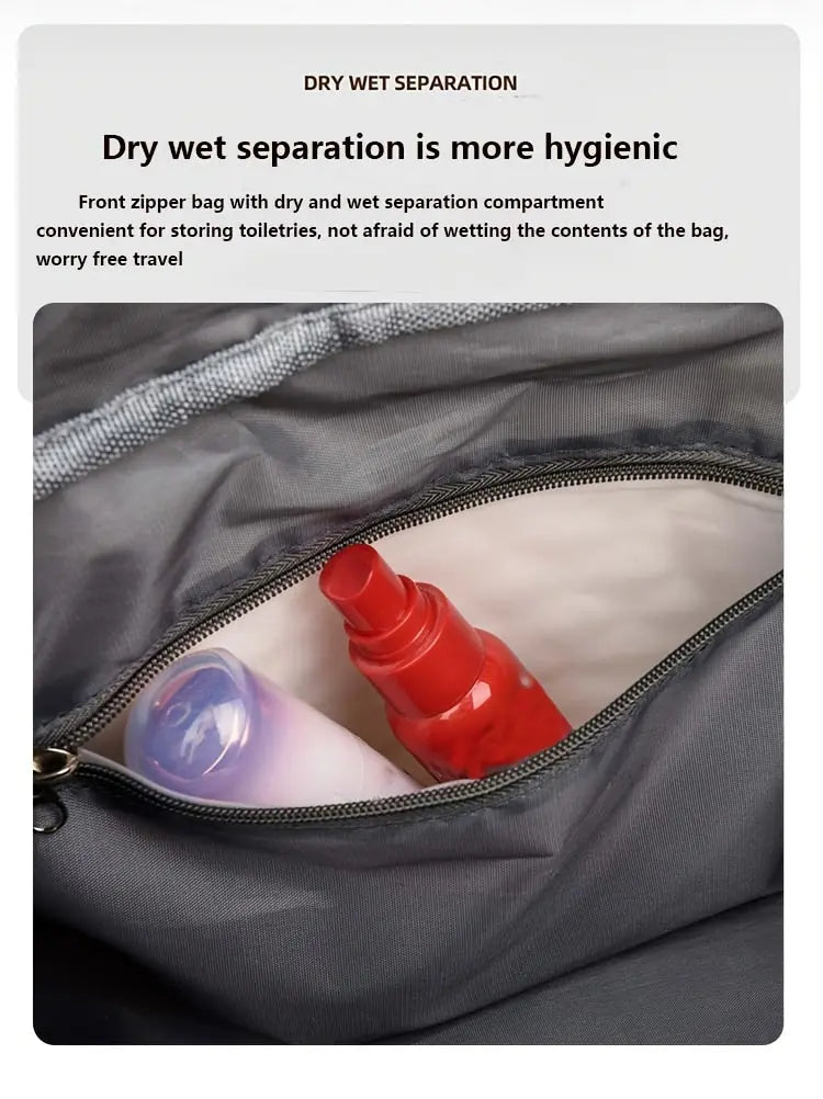 [Luxury Travel Bag] Extra Large Luxury Women's Gym Duffel Travel Bag | Multifunctional with Wet/Dry Separation, Convenient Side Pockets, and Independent Shoe Compartment - Lightweight Maternity Bag Storage Bag for Short Trip Best Products Online