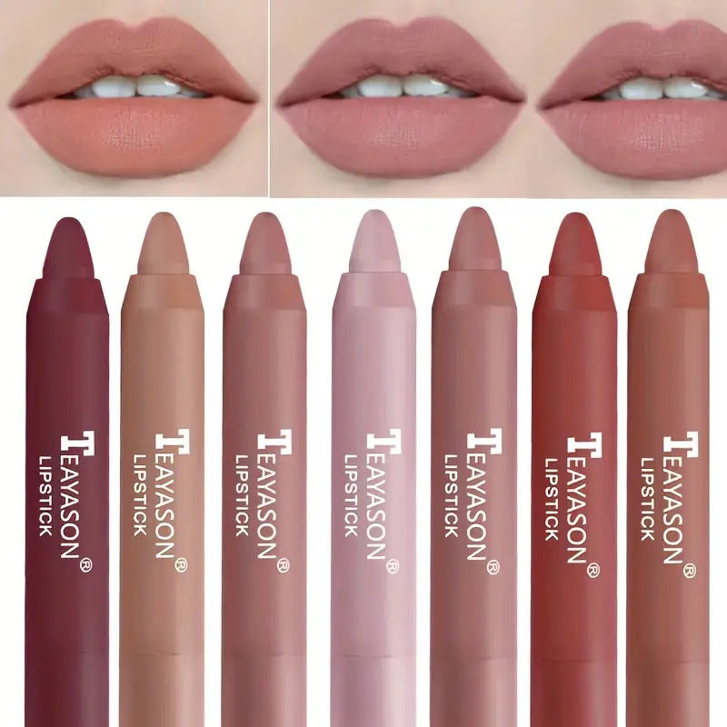 12 Colors Matte Moisturizing Lipstick Crayons - Vibrant Lipstick for Smooth, Long-Lasting, Waterproof Finish - Perfect Valentine's Day Gift for Her Best Products Online