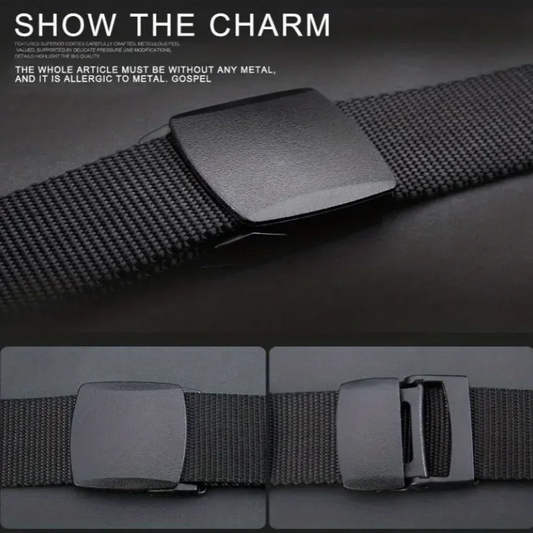 Nylon Military Tactical Men Belt 2 Pack Webbing Canvas Outdoor Web Belt with Plastic Buckle gift for Men