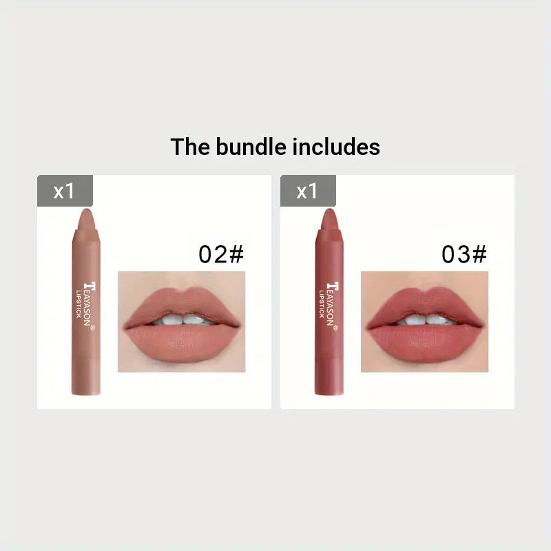 12 Colors Matte Moisturizing Lipstick Crayons - Vibrant Lipstick for Smooth, Long-Lasting, Waterproof Finish - Perfect Valentine's Day Gift for Her Best Products Online