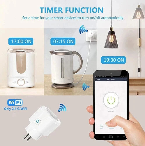 Tuya WiFi/ZigBee Smart Plug EU Socket Outlet 16A/20A Power Monitor Timer Remote Voice Control Alexa Google Home Smart Life APP