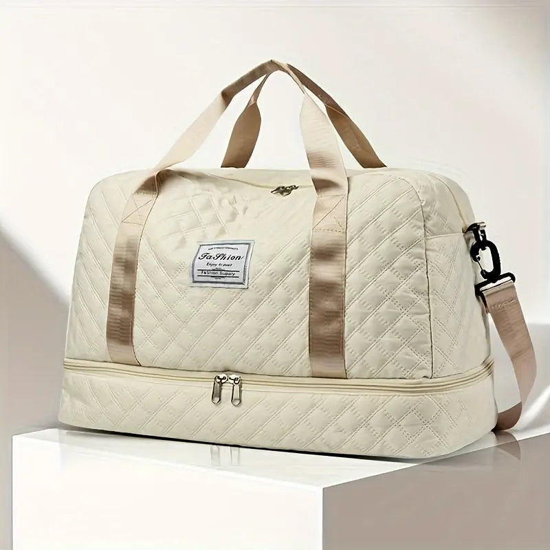[Luxury Travel Bag] Extra Large Luxury Women's Gym Duffel Travel Bag | Multifunctional with Wet/Dry Separation, Convenient Side Pockets, and Independent Shoe Compartment - Lightweight Maternity Bag Storage Bag for Short Trip Best Products Online