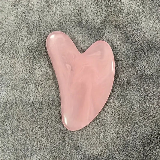 Heart-Shaped Massage Tool - Pastel pink Facial & Body Scraping board for Light Beige Care, Muscle Toning, Hair Removal - Durable & Easy-Clean Surface - Salon or Home Spa Use - Beauty Device, Massager for Body, Soothing Aesthe Best Products Online