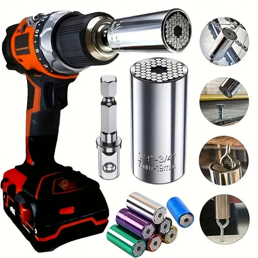 Universal Torque Wrench 7-19mm Hexagonal Multi-functional Universal Socket Best Products Online