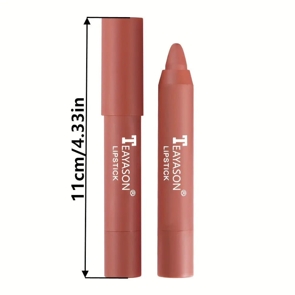 12 Colors Matte Moisturizing Lipstick Crayons - Vibrant Lipstick for Smooth, Long-Lasting, Waterproof Finish - Perfect Valentine's Day Gift for Her Best Products Online