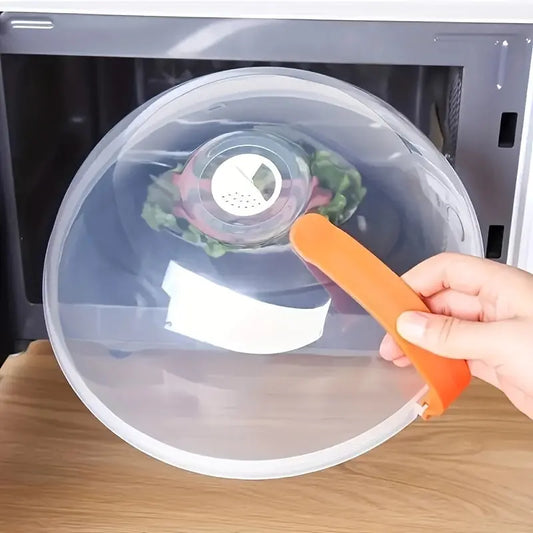 1pc Microwave Splash Cover Transparent Transparent Microwave Oven Food Cover Anti Sputtering Anti-oil Cover Reusable Airtight Food Cover Kitchen Heat Resistant Lid Best Products Online