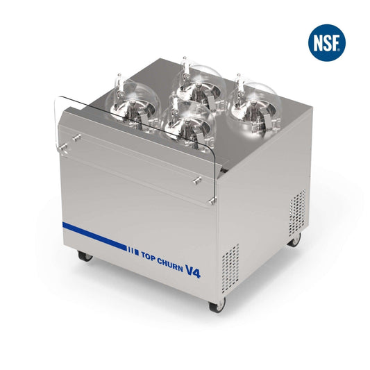 Commercial Gelato Ice Cream Maker, V4, Four Pots – Top Churn-0
