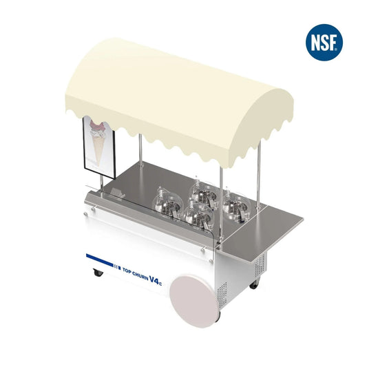 Top Churn V4 - Custom Gelato Cart - Make & Display Gelato, Ice Cream, & Sorbets-0
